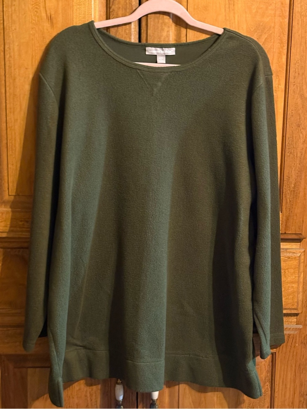 Woman Within Olive Green Crewneck Sweatshirt 22/24